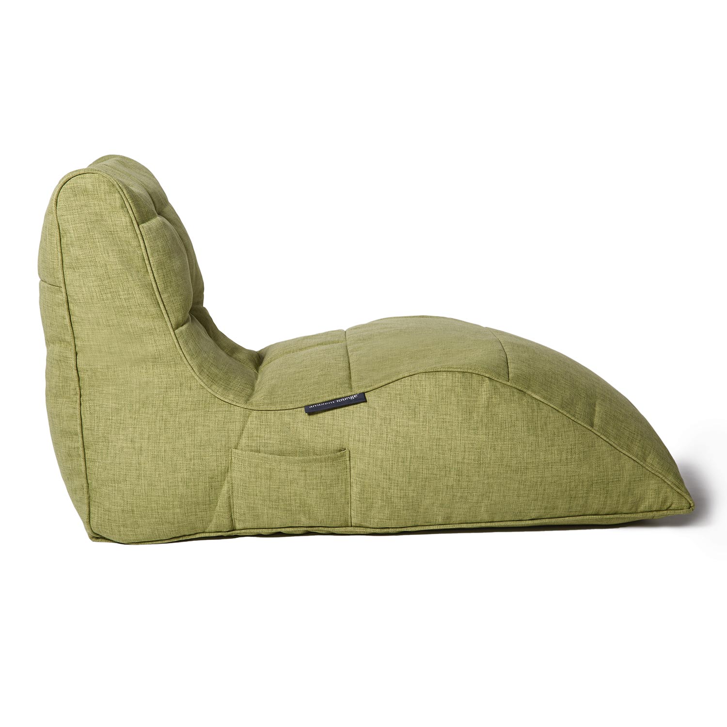 зелёное бескаркасный лаунж-диван Avatar Sofa из Sofa Weave для гостиной, кабинета и лаунж-зоны — фото в интерьере