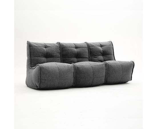 чёрное-графитовое модульный диван-кинотеатр Mod3 Movie Couch шенилловое для домашнего кинотеатра и гостиной