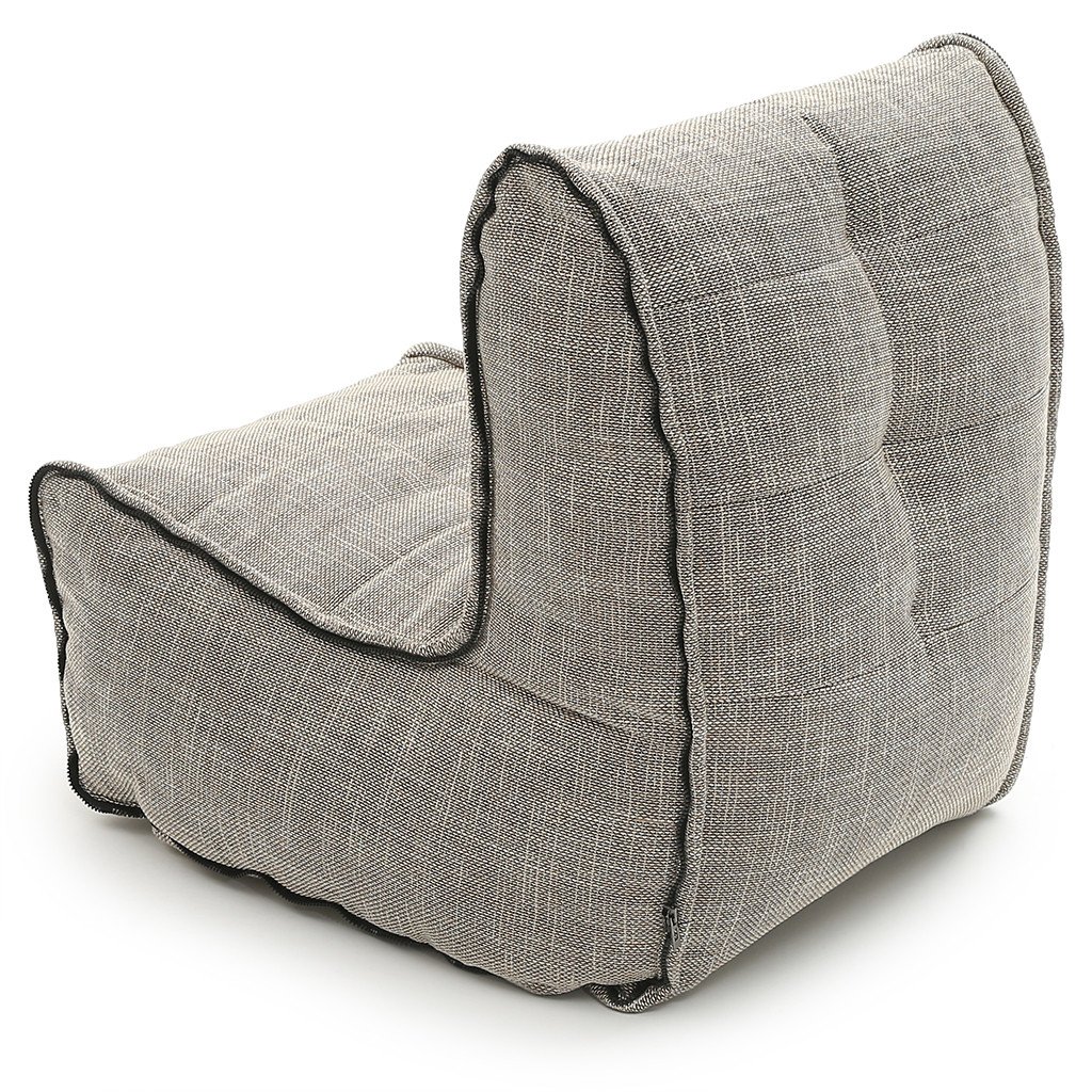 натуральное одинарный модуль дивана Twin Modular Single из Sofa Weave для гостиной — модульная система — вид сбоку