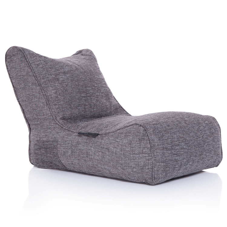 тёмно-серое уличный бескаркасный диван Evolution Sofa из Sofa Weave для террасы, сада и веранды