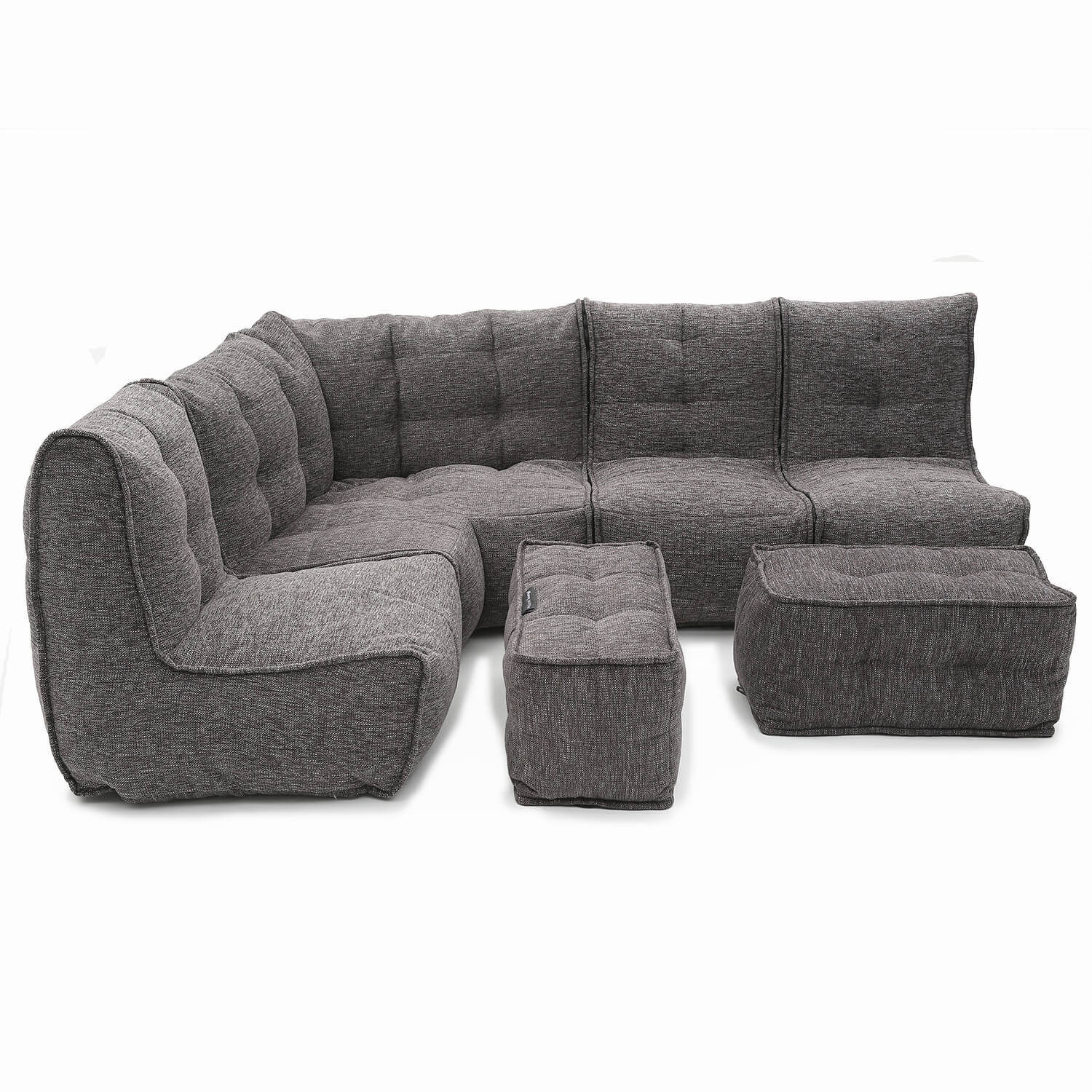 тёмно-серое большой лаунж-гарнитур Mod5 Living Lounge из Sofa Weave для гостиной и event-пространства