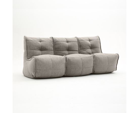 серое модульный диван-кинотеатр Mod3 Movie Couch шенилловое для домашнего кинотеатра и гостиной