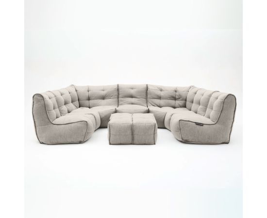 серое максимальный лаунж-гарнитур Mod6 Lounge Max шенилловое — дизайн и качество