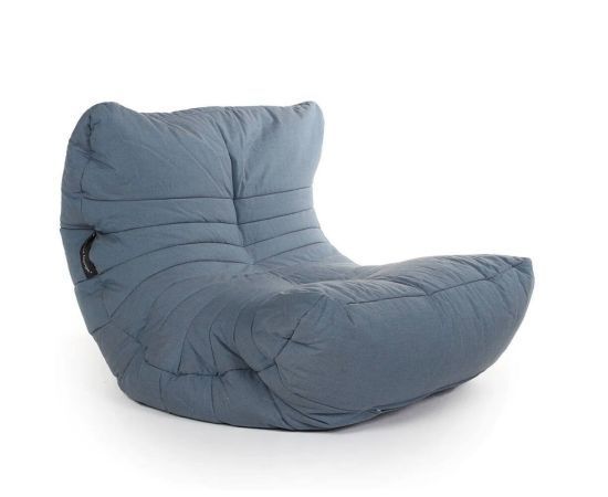 джинсово-синее акустический бескаркасный диван Acoustic Sofa уличное из олефина для домашнего кинотеатра, офиса и студии