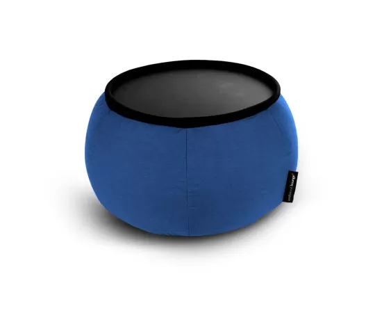 тёмно-синее складной столик Versa Table уличное (Oxford) для гостиной и лаунж-зоны рядом с диваном — фото в интерьере