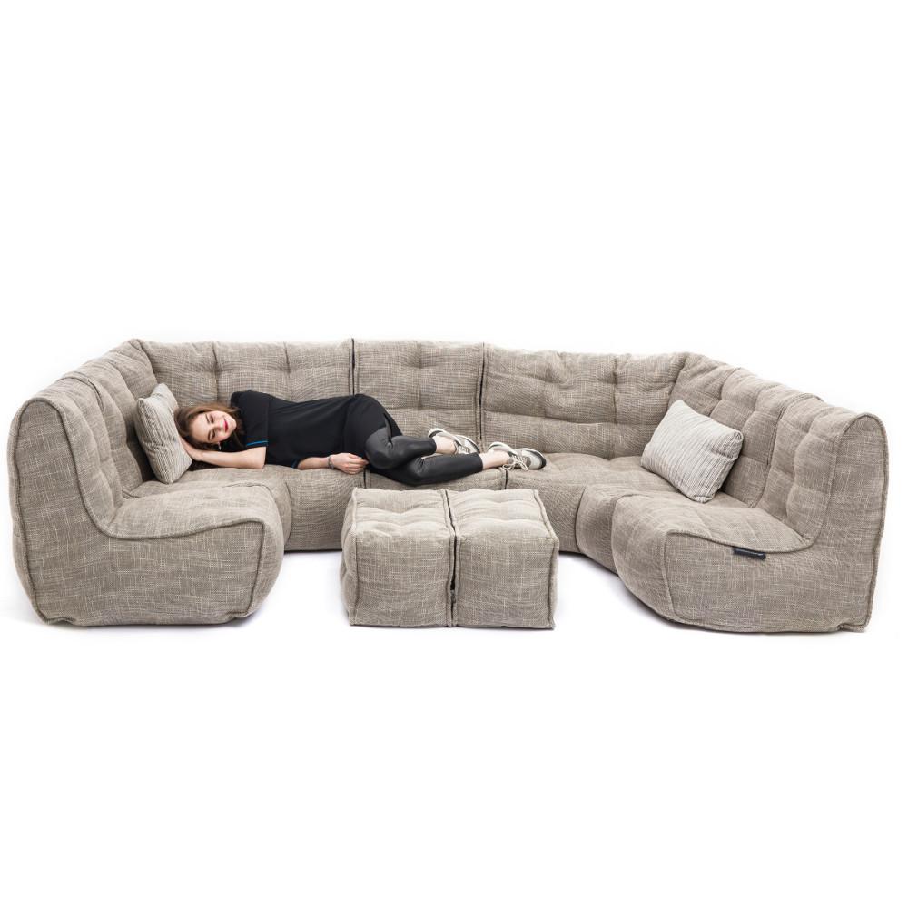натуральное максимальный лаунж-гарнитур Mod6 Lounge Max из Sofa Weave в интерьере гостиная