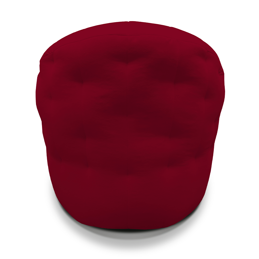 Купить лёгкое бескаркасное кресло Butterfly Light Sofa - Wildberry Deluxe (красный Велюр)