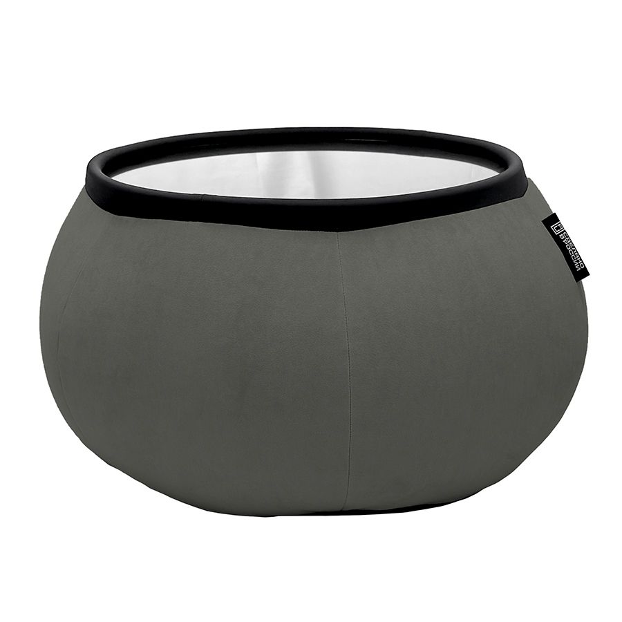 чёрное-графитовое складной столик Versa Table велюровое для гостиной и лаунж-зоны рядом с диваном