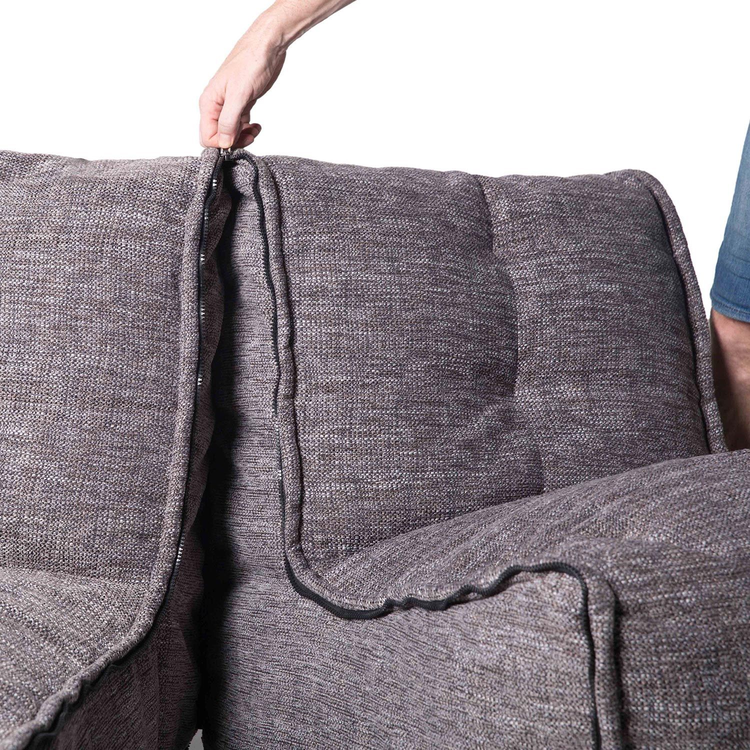 тёмно-серое двойной модульный диван Twin Couch из Sofa Weave — дизайн и качество