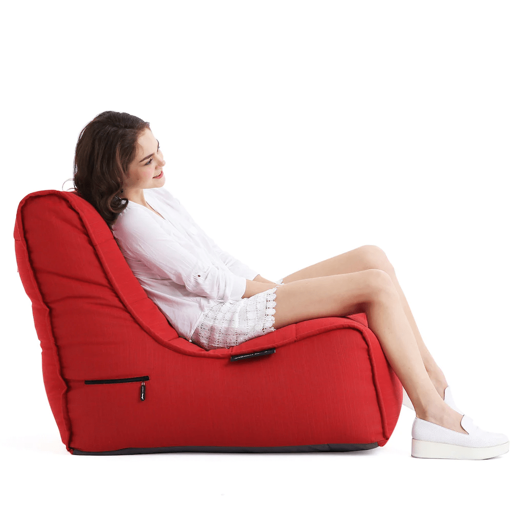 красное уличный бескаркасный диван Evolution Sofa уличное (Oxford) для террасы, сада и веранды