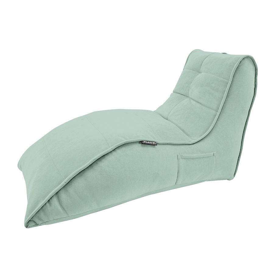 мятное бескаркасный лаунж-диван Avatar Sofa велюровое для гостиной, кабинета и лаунж-зоны