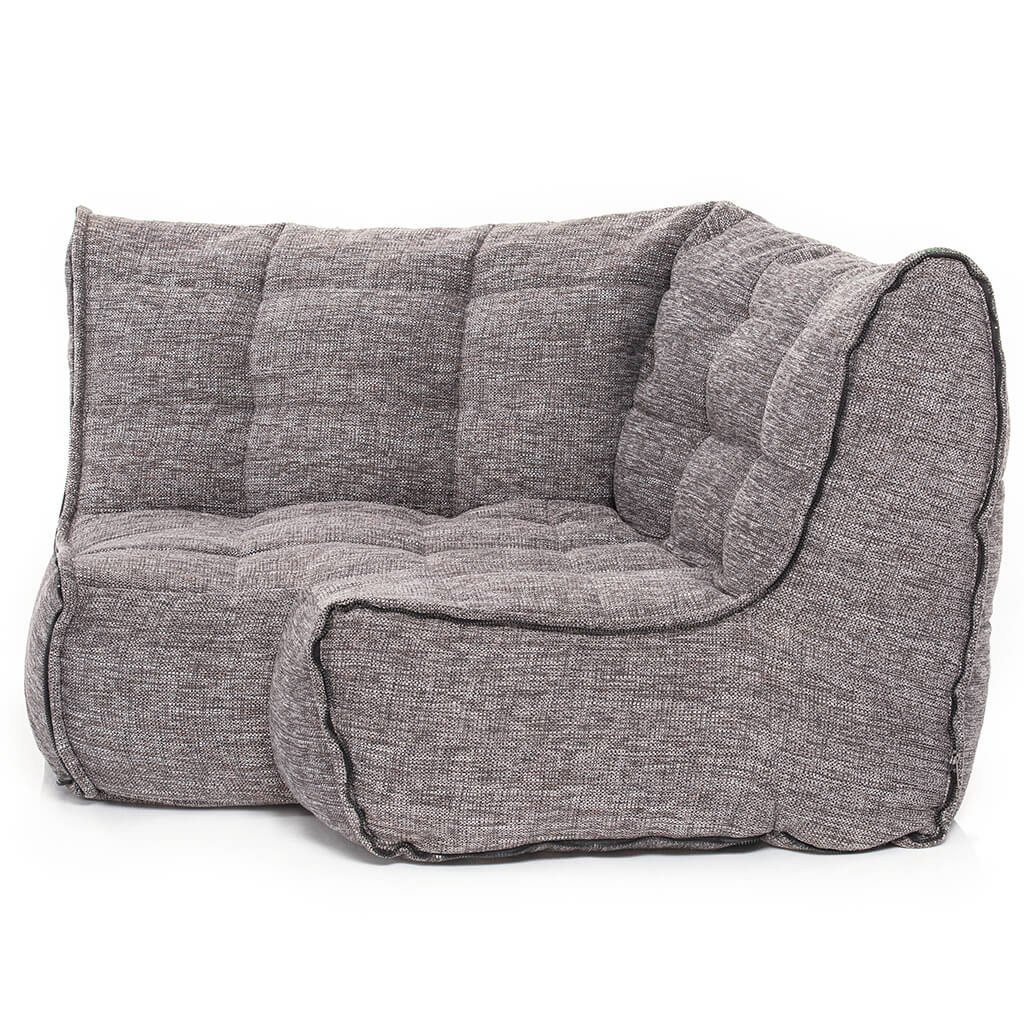 тёмно-серое угловой элемент дивана Twin Modular Corner из Sofa Weave для гостиной — угловой модуль