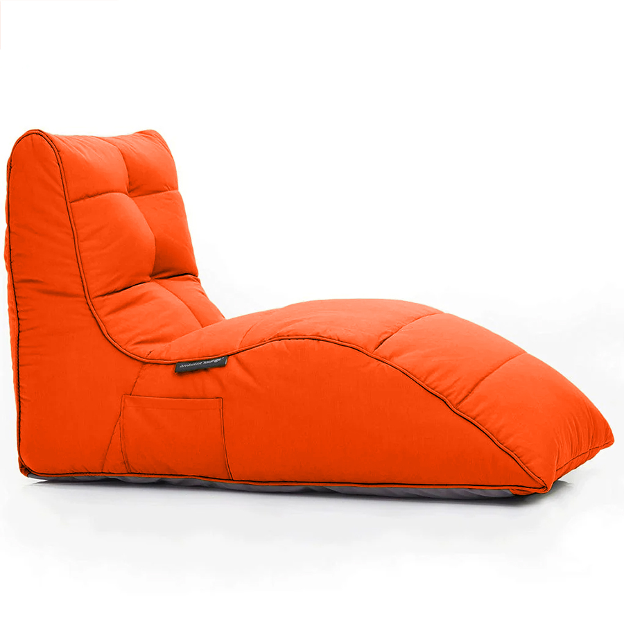 терракотово-оранжевое бескаркасный лаунж-диван Avatar Sofa уличное (Oxford) для гостиной, кабинета и лаунж-зоны — фото в интерьере