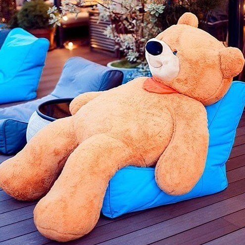 уличный бескаркасный диван Evolution Sofa для террасы, сада и веранды — вид сбоку