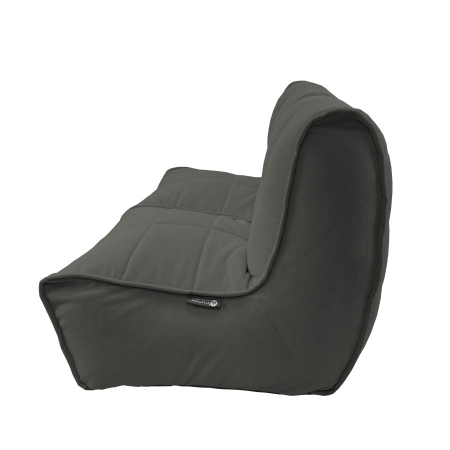 чёрное-графитовое двойной модульный диван Twin Couch велюровое — дизайн и качество