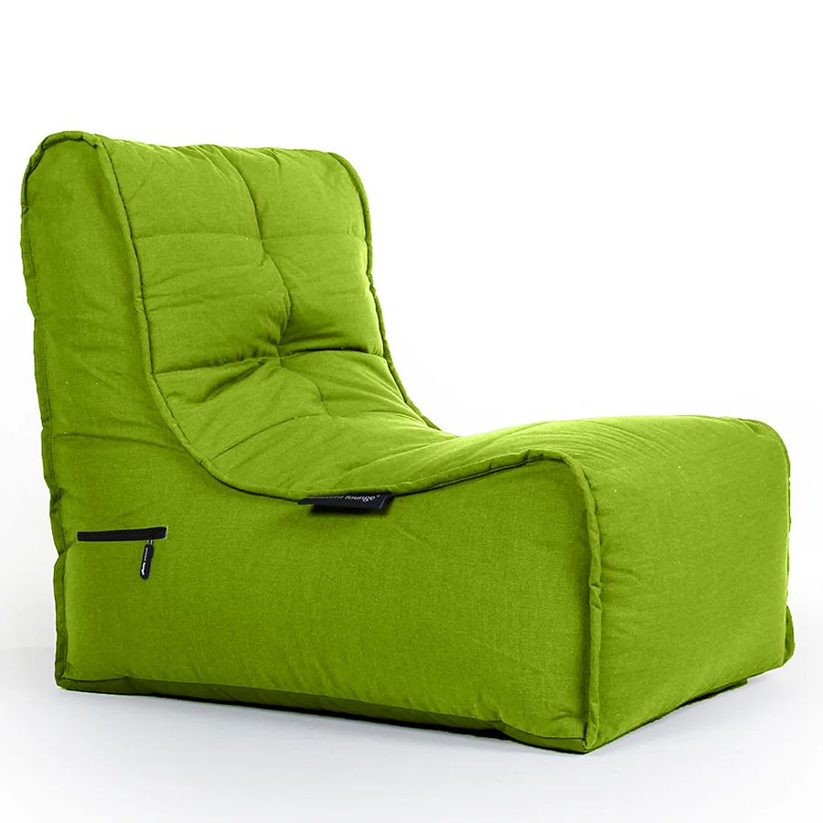 лаймово-зелёное уличный бескаркасный диван Evolution Sofa уличное (Oxford) для террасы, сада и веранды