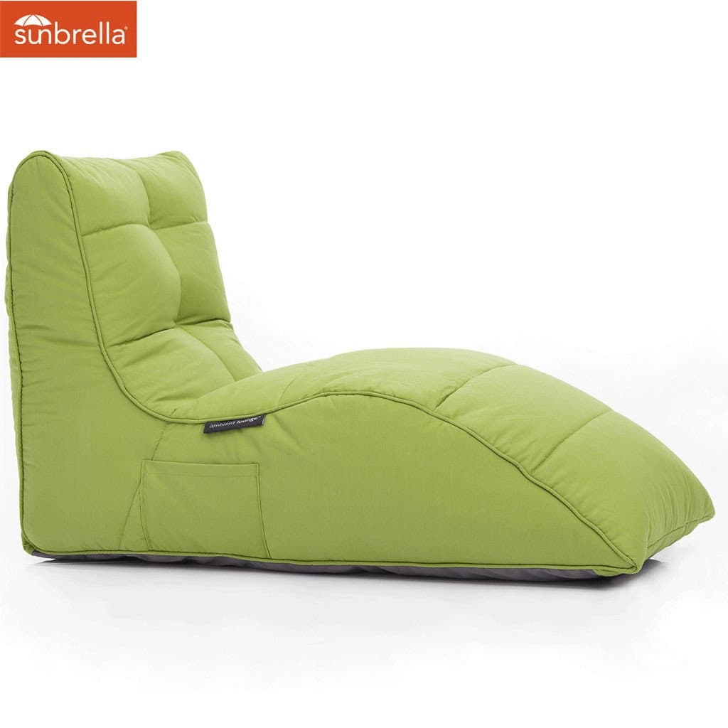 лаймово-зелёное бескаркасный лаунж-диван Avatar Sofa уличное из олефина для гостиной, кабинета и лаунж-зоны — фото в интерьере