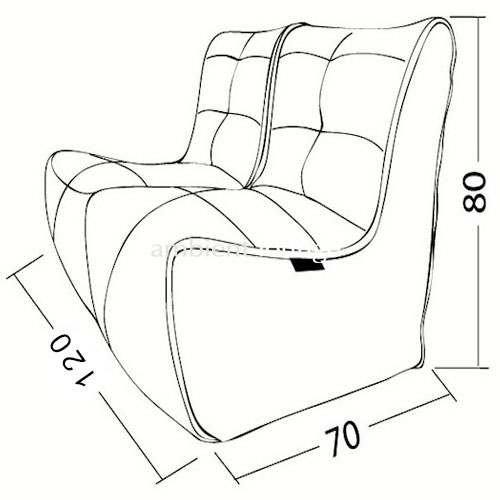 баклажановое двойной модульный диван Twin Couch из Sofa Weave для гостиной и переговорной