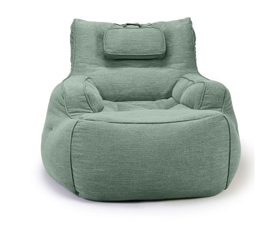 мятное уличное лаунж-кресло Tranquility Armchair шенилловое для террасы, сада и веранды