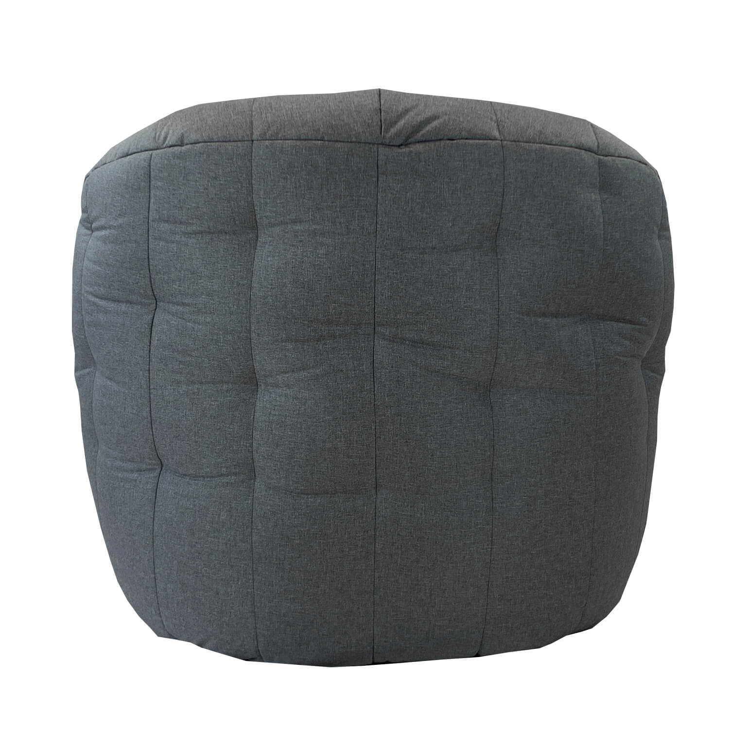 тёмно-серое полукруглое бескаркасное кресло Butterfly Sofa уличное (Oxford) в интерьере гостиная