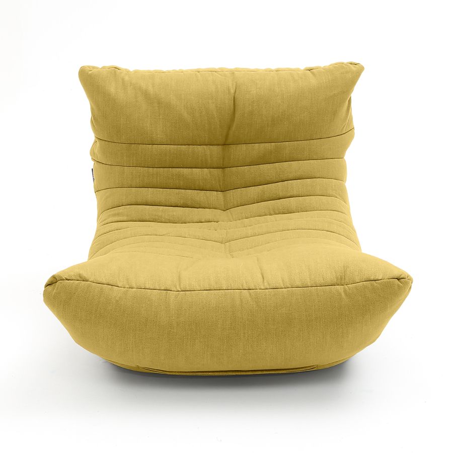 жёлтое акустический бескаркасный диван Acoustic Sofa шенилловое для домашнего кинотеатра, офиса и студии