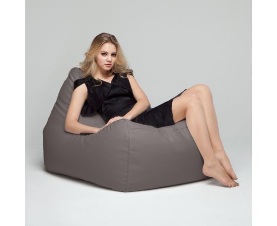 шоколадное уличный лаунж-шезлонг Tivoli Lounger под замшу для террасы, сада и бассейна — крупный план