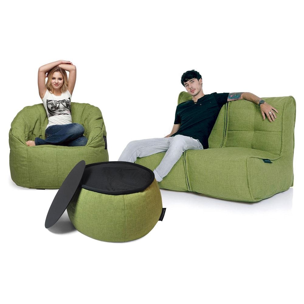 зелёное комплект мебели для дома Maison Package из Sofa Weave для гостиной и спальни