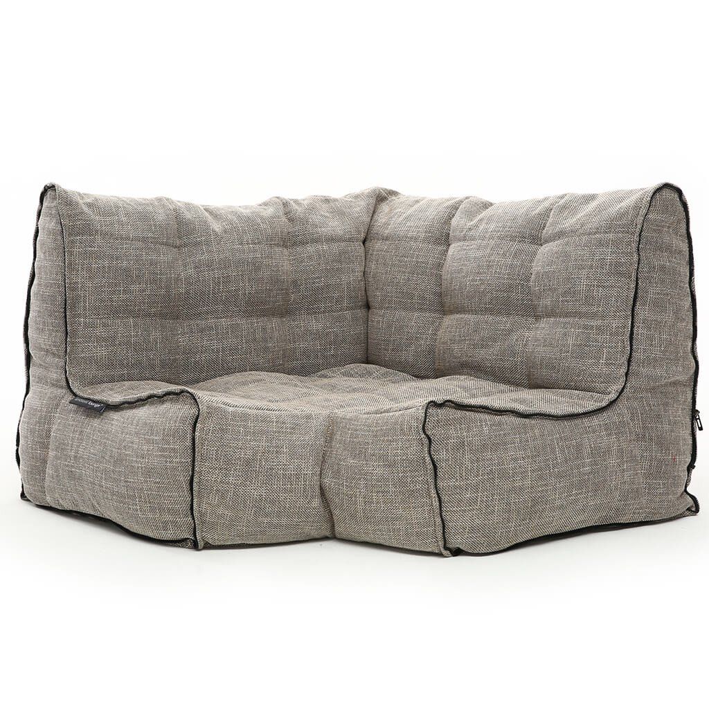 натуральное угловой элемент дивана Twin Modular Corner из Sofa Weave для гостиной — угловой модуль