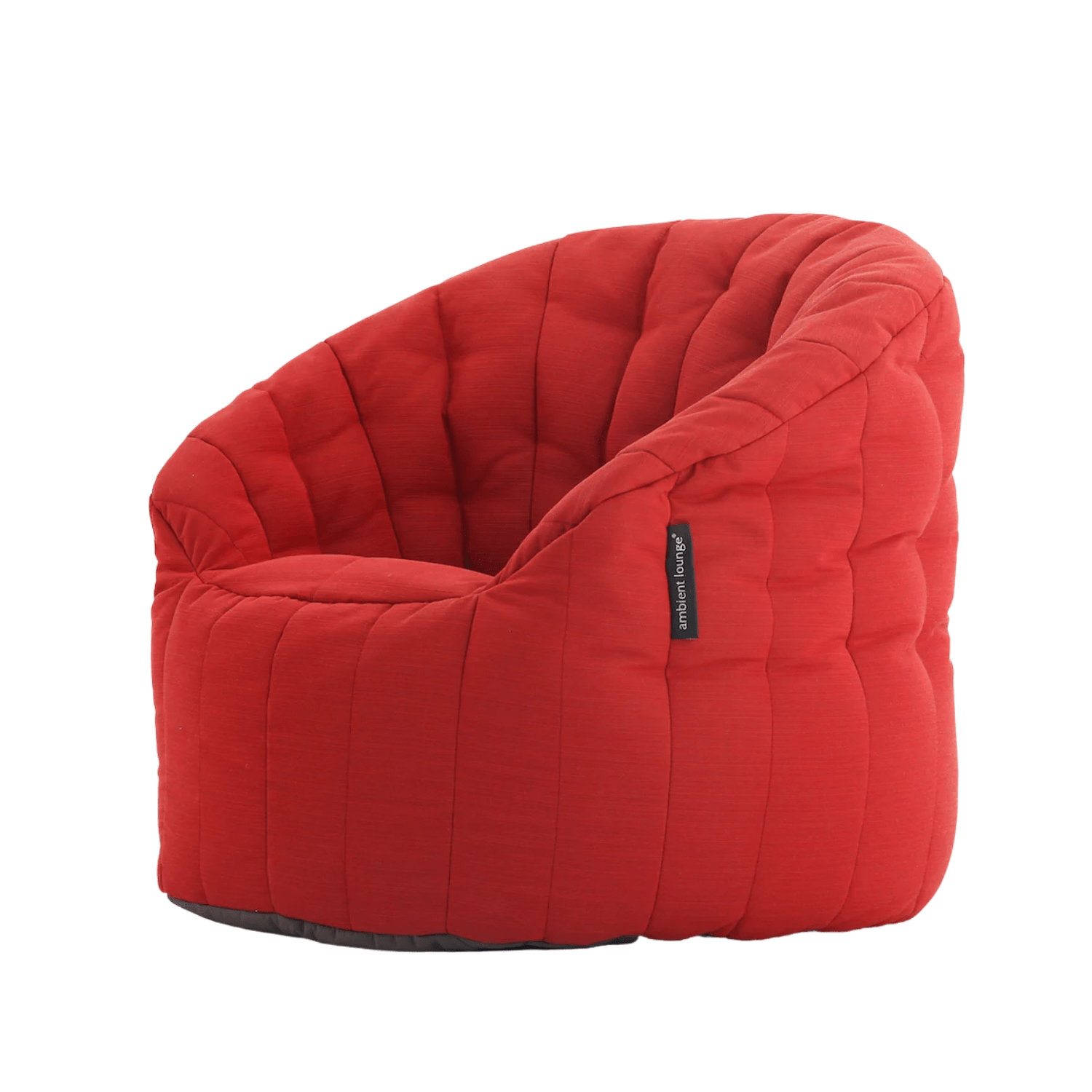 красное полукруглое бескаркасное кресло Butterfly Sofa уличное (Oxford) для гостиной, домашнего кинотеатра и офиса