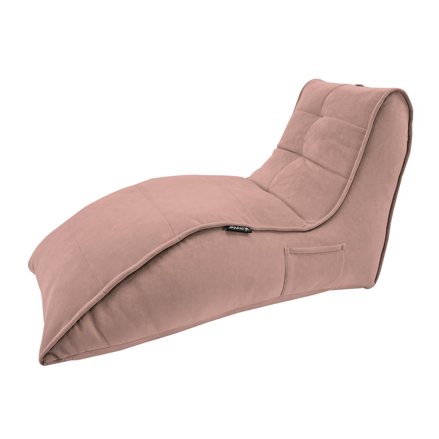 пудровое бескаркасный лаунж-диван Avatar Sofa велюровое для гостиной, кабинета и лаунж-зоны — фото в интерьере