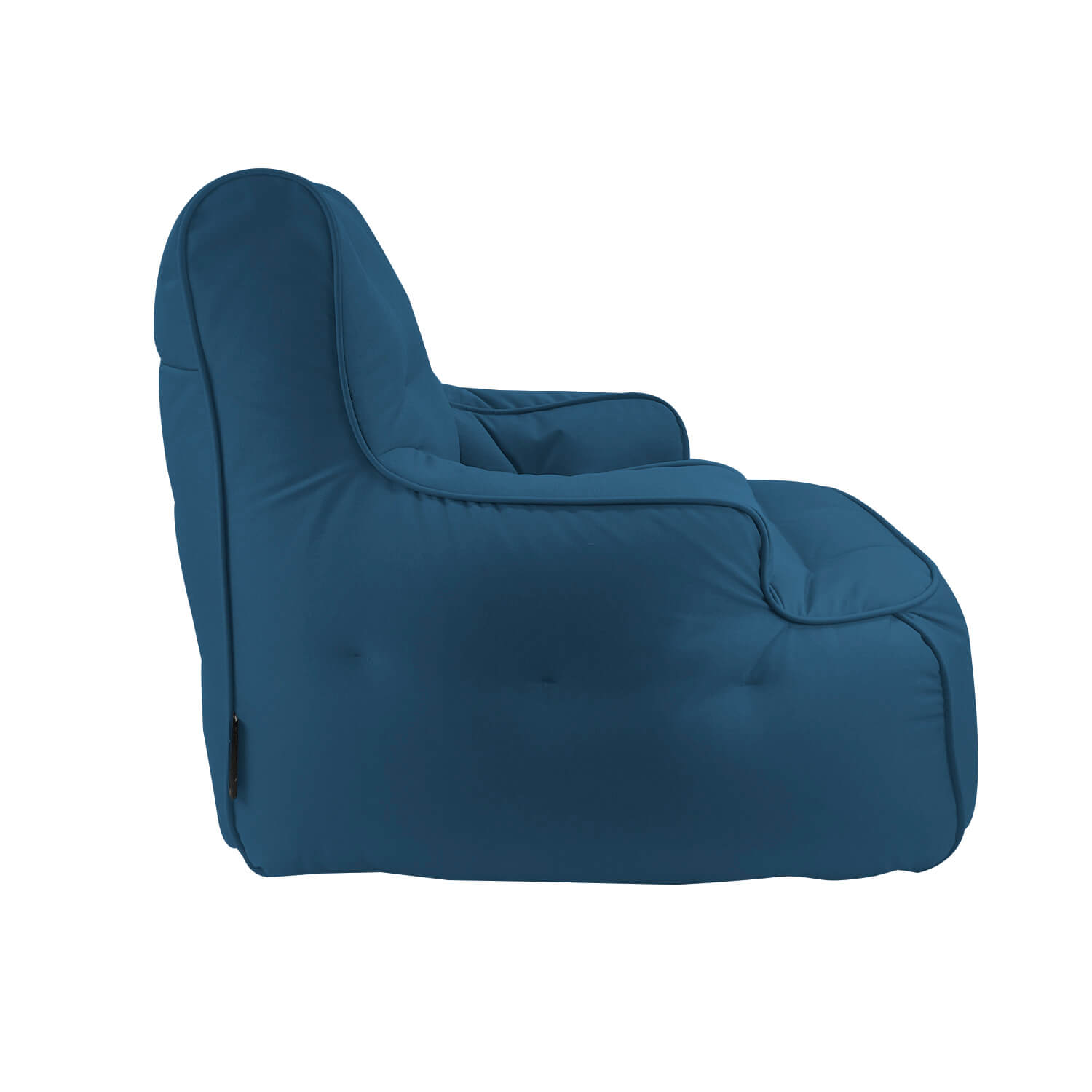 джинсово-синее уличное лаунж-кресло Tranquility Armchair уличное (Oxford) для террасы, сада и веранды — фото в интерьере