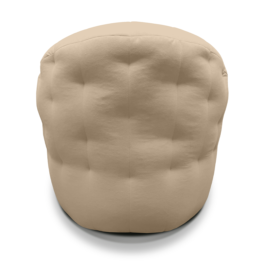 Купить лёгкое бескаркасное кресло Butterfly Light Sofa - Eco Weave (бежевый Велюр)