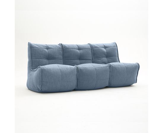 синее модульный диван-кинотеатр Mod3 Movie Couch шенилловое для домашнего кинотеатра и гостиной