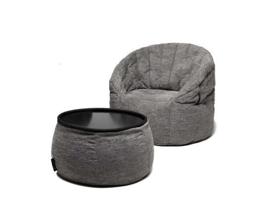 тёмно-серое комплект лаунж-мебели Cove Package из Sofa Weave для гостиной и зон отдыха