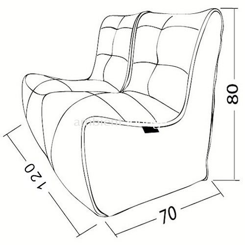 Модульный бескаркасный диван Twin Couch™ (под заказ)