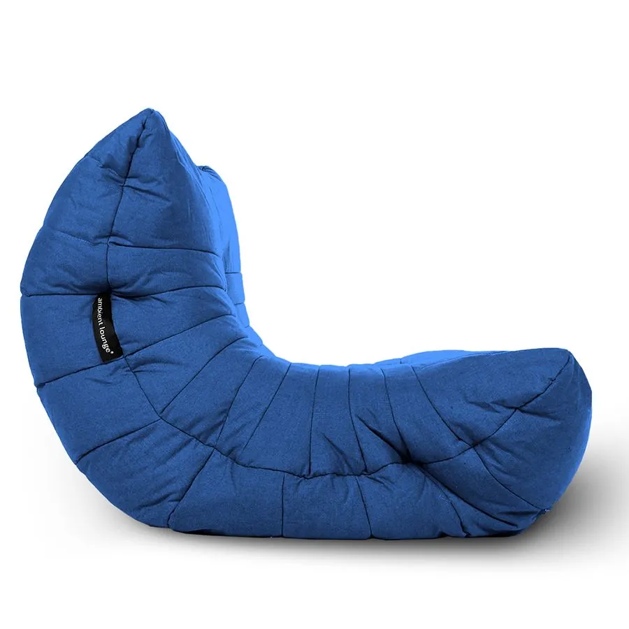 тёмно-синее акустический бескаркасный диван Acoustic Sofa уличное (Oxford) для домашнего кинотеатра, офиса и студии