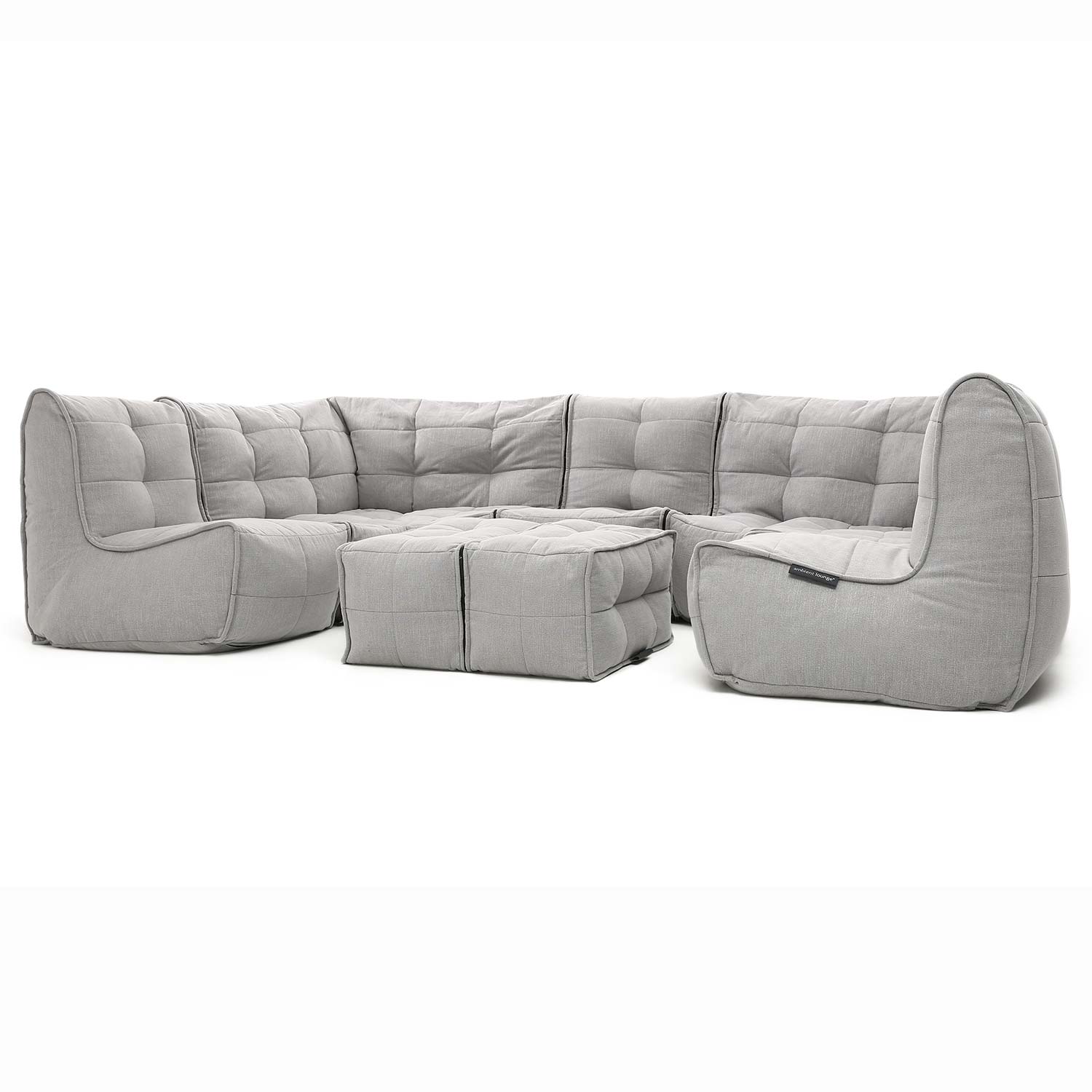 серое максимальный лаунж-гарнитур Mod6 Lounge Max из Sofa Weave для гостиной и event-пространства