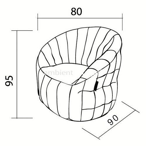 Бескаркасное лаунж кресло Butterfly Sofa™ (под заказ)