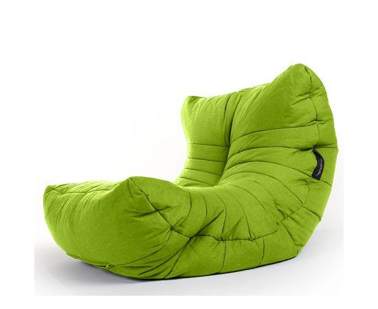 лаймово-зелёное акустический бескаркасный диван Acoustic Sofa уличное (Oxford) для домашнего кинотеатра, офиса и студии