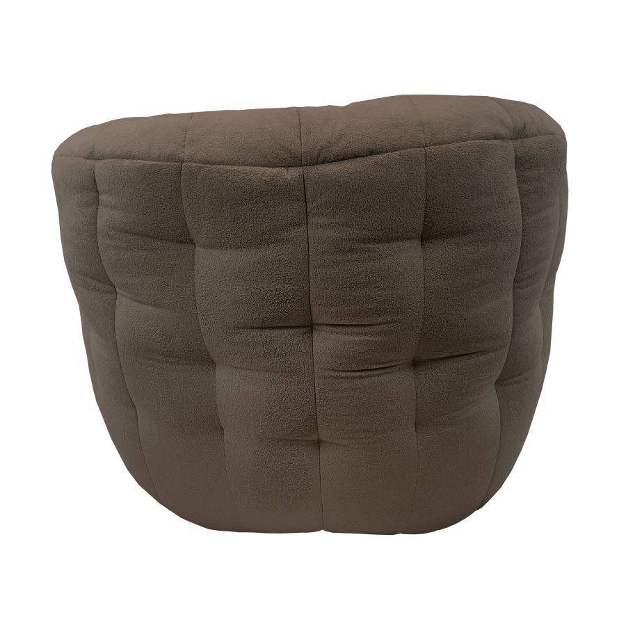 шоколадное полукруглое бескаркасное кресло Butterfly Sofa — дизайн и качество