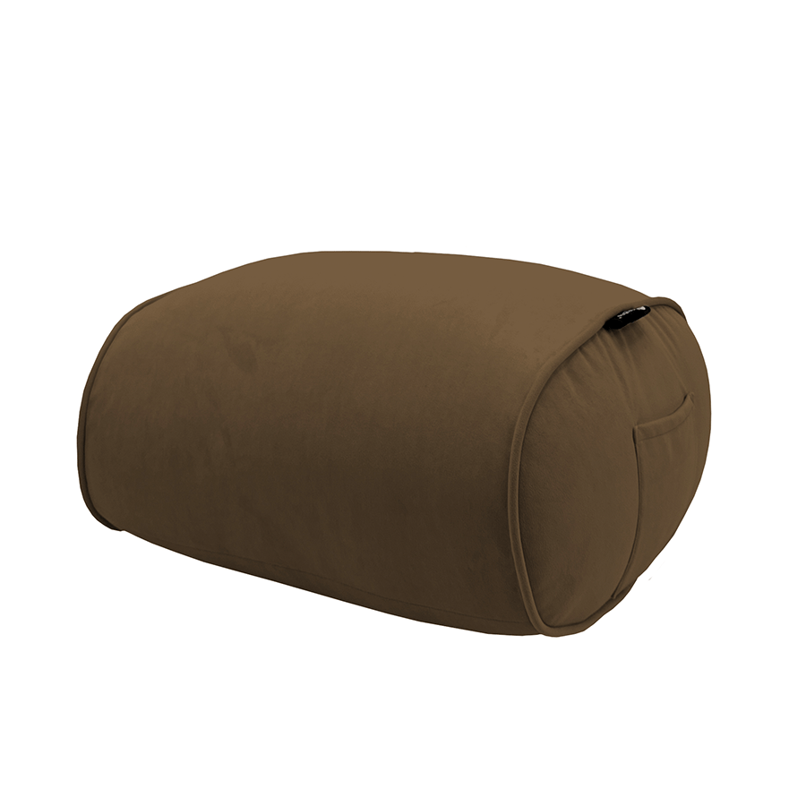 шоколадное просторное бескаркасное кресло Butterfly Sofa Deluxe велюровое для гостиной, переговорной и лаунж-зоны