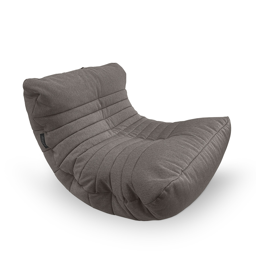 тёмно-серое акустический бескаркасный диван Acoustic Sofa жаккардовое для домашнего кинотеатра, офиса и студии