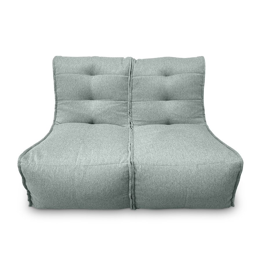 мятное двойной модульный диван Twin Couch жаккардовое для гостиной и переговорной