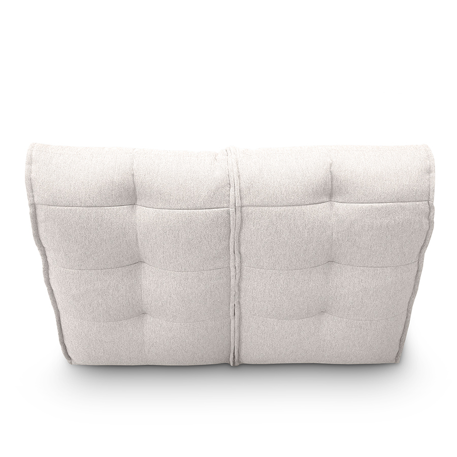 белое двойной модульный диван Twin Couch жаккардовое для гостиной и переговорной — вид сбоку