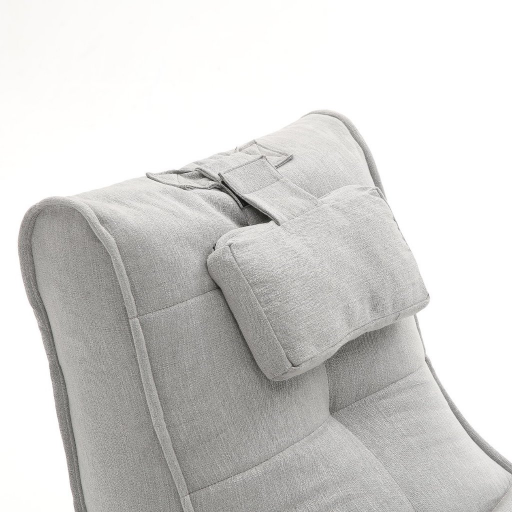 светло-серое бескаркасный лаунж-диван Avatar Sofa уличное (Oxford) для гостиной, кабинета и лаунж-зоны — крупный план