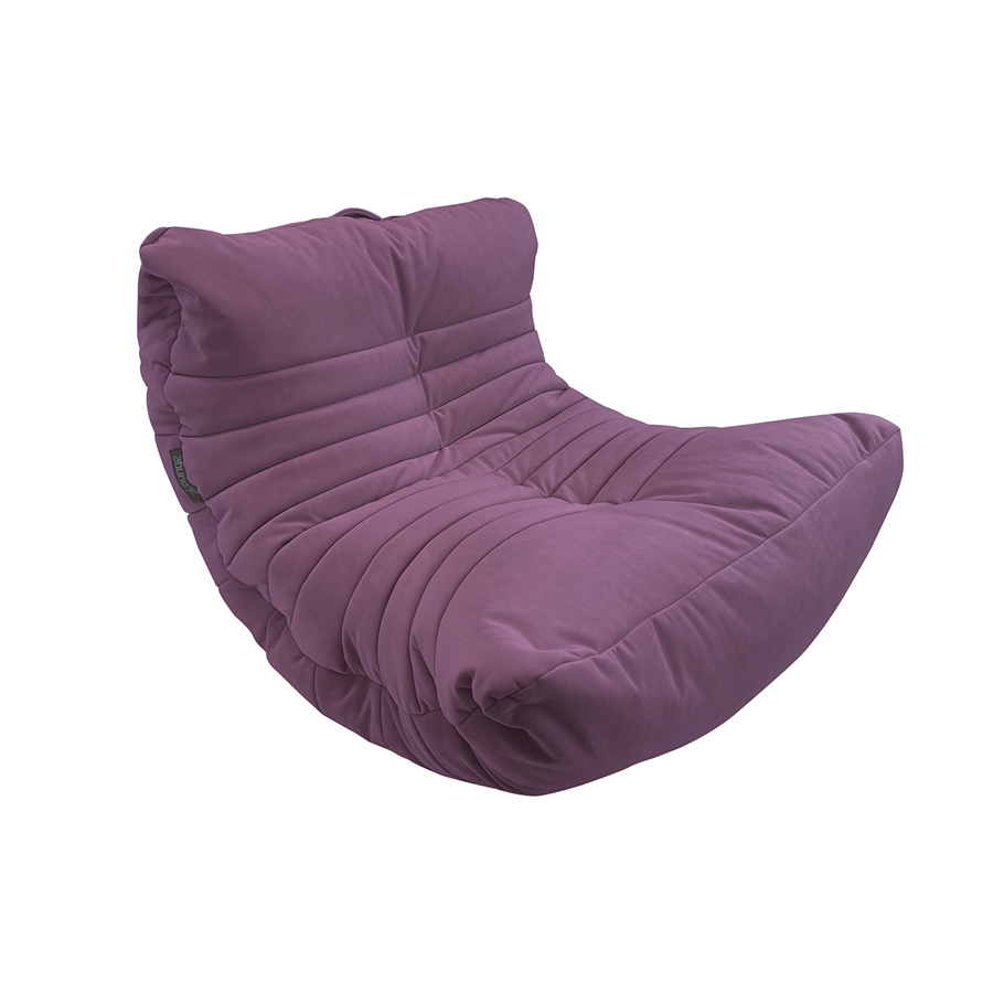розовое акустический бескаркасный диван Acoustic Sofa велюровое для домашнего кинотеатра, офиса и студии — фото в интерьере