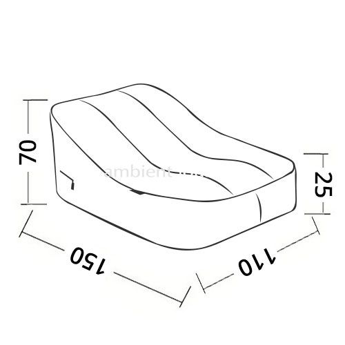 Бескаркасный шезлонг Satellite Twin Sofa™ (под заказ)