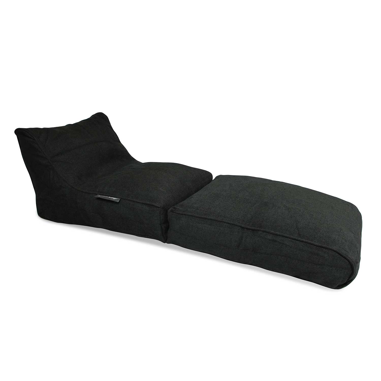 чёрное-графитовое кресло-трансформер Conversion Lounger из Sofa Weave для сада, террасы и использования дома