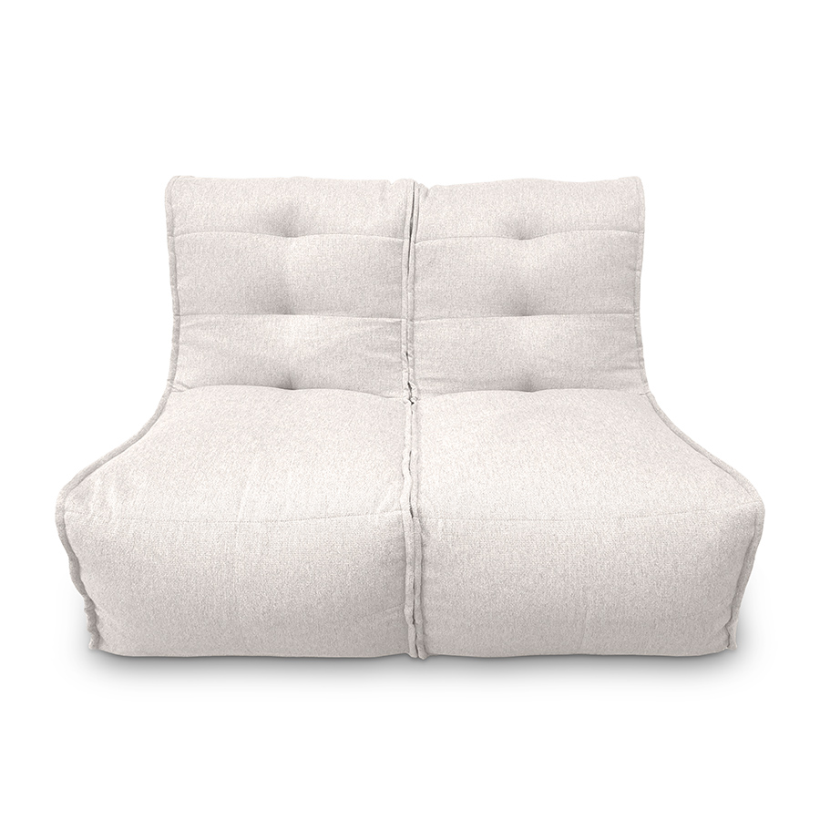 белое двойной модульный диван Twin Couch жаккардовое для гостиной и переговорной