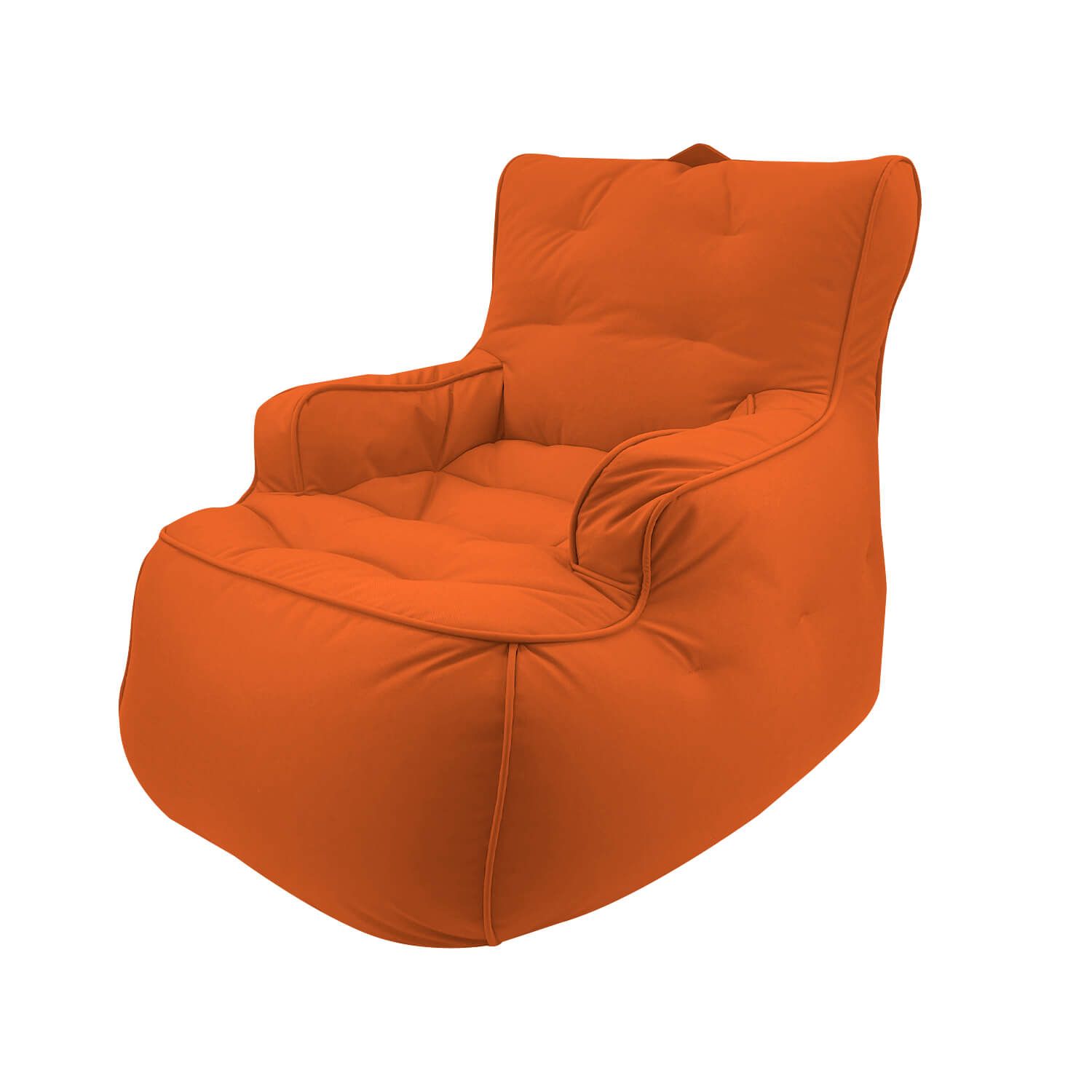 терракотово-оранжевое уличное лаунж-кресло Tranquility Armchair уличное (Oxford) для террасы, сада и веранды — фото в интерьере